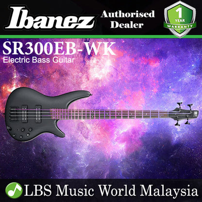 Ibanez SR300EB-WK 4 String Mahogany Body Electric Bass Guitar Weathered Black (SR300EB)