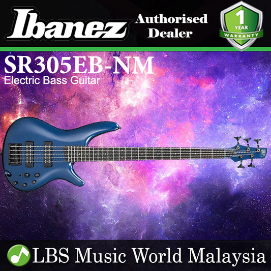 Ibanez SR305EB-NM 5 String Standard Mahogany Electric Bass Guitar Navy Metallic (SR305EB)