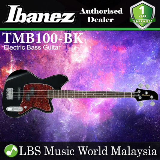 Ibanez TMB100-BK Talman 4 String Poplar Body Electric Bass Guitar Black Talman (TMB100)