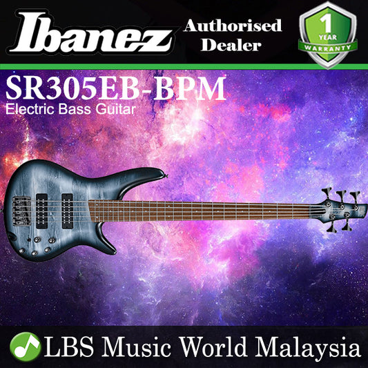 Ibanez SR305E-BPM 5 String Nyatoh Body Electric Bass Guitar Black Planet Matte (SR305E)