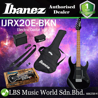 Ibanez IJRX20E Poplar Body Jumpstart Pack Electric Guitar Package - Black (IJRX20 IJRX20E)