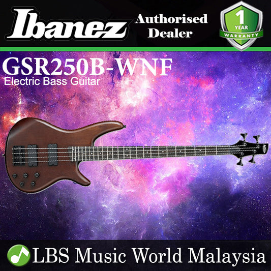 [Discontinued] Ibanez Gio GSR250B-WNF 4 String Bass Mahogany Body Electric Bass Guitar Walnut Flat (GSR250B)
