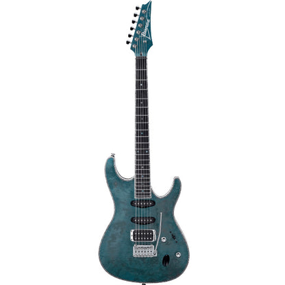 [Discontinued] Ibanez SA560MB-ABT Mahogany Body Maple Top Electric Guitar Aqua Blue Flat (SA560MB)