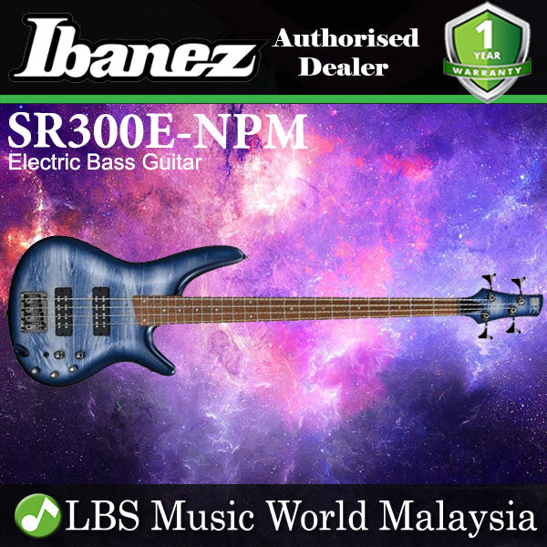 Ibanez SR300E-NPM 4 String Standard Nyatoh Body Electric Bass Guitar Navy Planet Matte (SR300E)