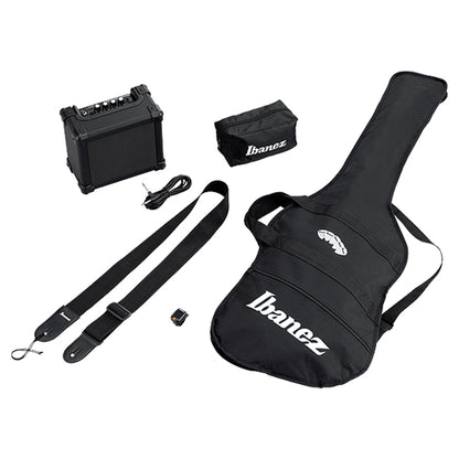 Ibanez IJRX20E Poplar Body Jumpstart Pack Electric Guitar Package - Black (IJRX20 IJRX20E)