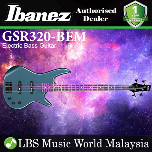 Ibanez Gio GSR320-BEM 4 String Poplar Body Electric Guitar Bass Baltic Blue Metallic (GSR320)