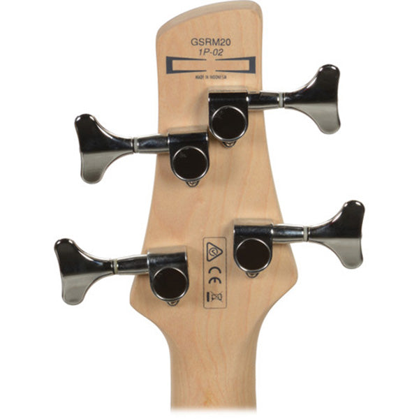 Ibanez Gio GSRM20BWNF 4 String Poplar miKro Short Scale Bass Guitar Walnut Flat (GSRM20B)