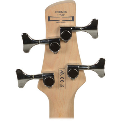 Ibanez Gio GSRM20BWNF 4 String Poplar miKro Short Scale Bass Guitar Walnut Flat (GSRM20B)