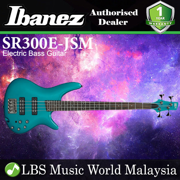 Ibanez SR300E-JSM 4 String SR Mahogany Electric Bass Guitar Jet Stream Green Matte (SR300E)