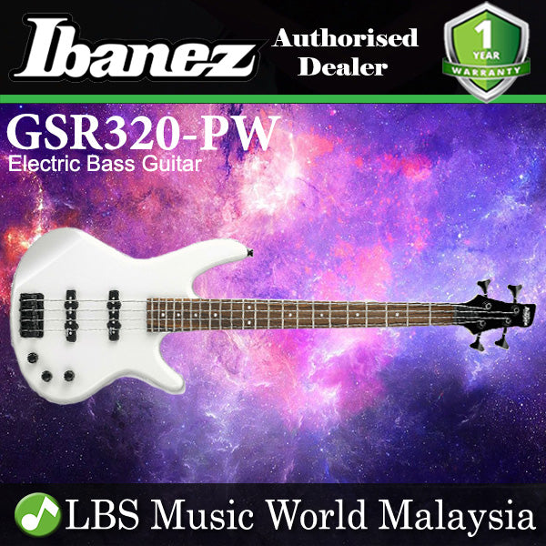 Ibanez Gio GSR320-PW 4 String Poplar Body GDR4 Electric Bass Guitar Pearl White (GSR320)