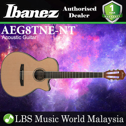 [Discontinued] Ibanez AEG8TNE-NT AEG Thin Body Natural High Gloss Acoustic Electric Guitar (AEG8TNE)
