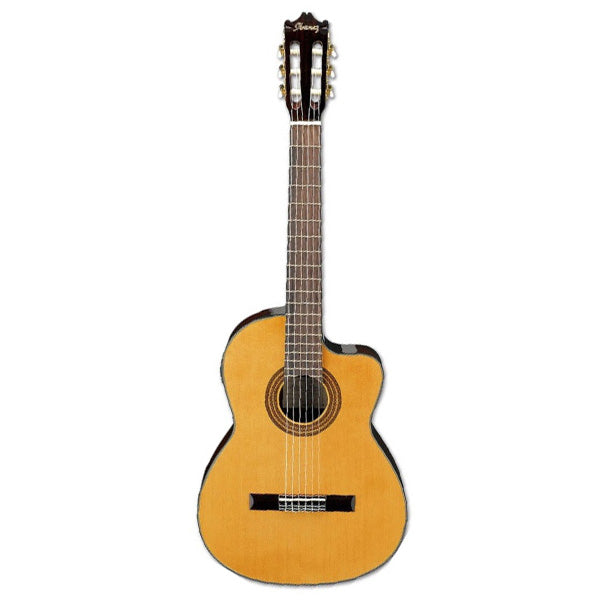 Ibanez GA6CE-AM Cutaway Spruce Top Classical Guitar Amber High Gloss Natural (GA6CE)