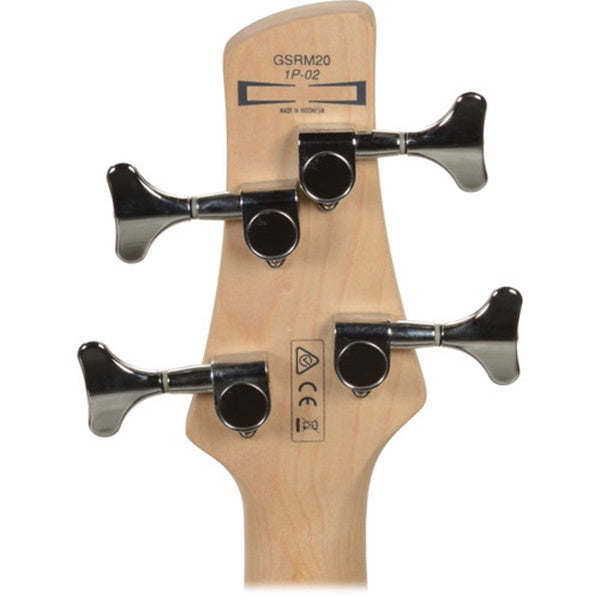 Ibanez Gio GSRM20BWNF 4 String Poplar miKro Short Scale Bass Guitar Walnut Flat (GSRM20B)