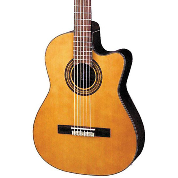 Ibanez GA6CE-AM Cutaway Spruce Top Classical Guitar Amber High Gloss Natural (GA6CE)