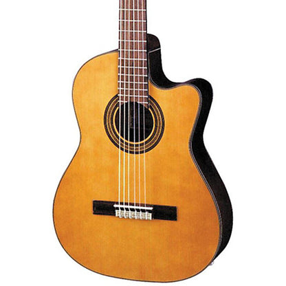 Ibanez GA6CE-AM Cutaway Spruce Top Classical Guitar Amber High Gloss Natural (GA6CE)