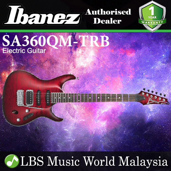 Ibanez SA360QM-TRB Mahogany Body Maple Top Electric Guitar Transparent Red Burst (SA360QM)