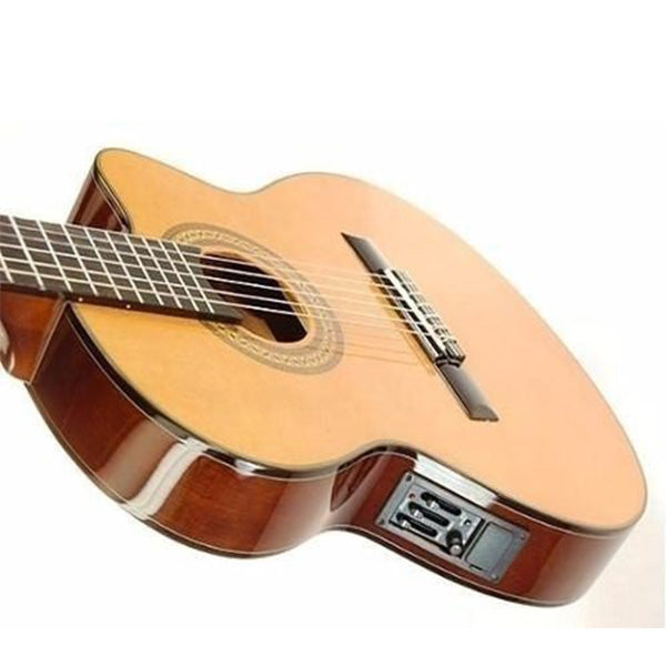 Ibanez GA5TCE-AM Concert Spruce Top Classical Guitar Amber High Gloss Thinline (GA5TCE)