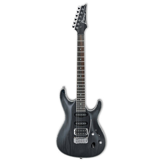 [Discontinued] Ibanez SA360AH-STK Standard Solid Body Ash Top Electric Guitar Stained Black (SA360AH)