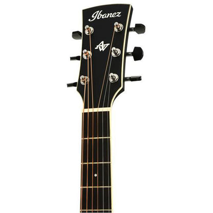 Ibanez AW84CE-WK Artwood Cutaway Dreadnought Acoustic Electric Guitar Weathered Black Open Pore  (AW84CE)