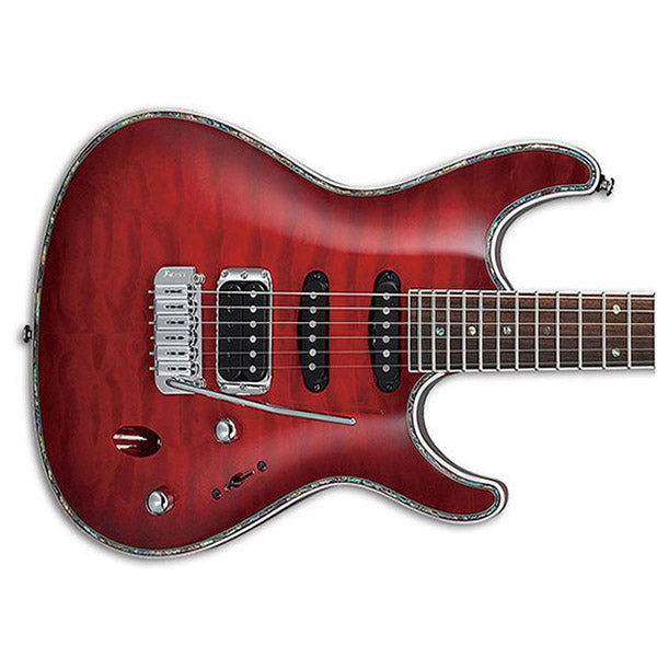 Ibanez SA360QM-TRB Mahogany Body Maple Top Electric Guitar Transparent Red Burst (SA360QM)