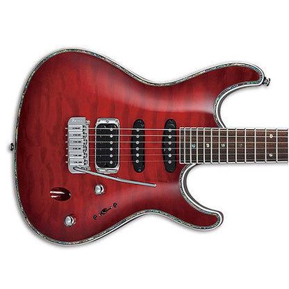 Ibanez SA360QM-TRB Mahogany Body Maple Top Electric Guitar Transparent Red Burst (SA360QM)