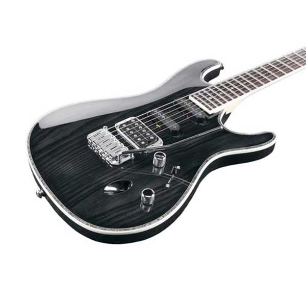 [Discontinued] Ibanez SA360AH-STK Standard Solid Body Ash Top Electric Guitar Stained Black (SA360AH)