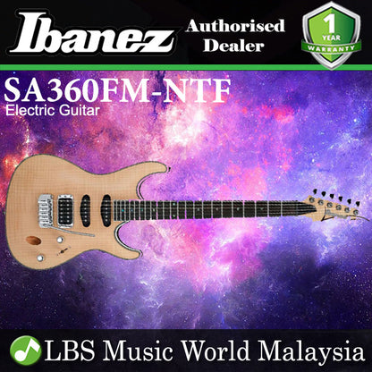 [Discontinued] Ibanez SA360FM-NTF Standard Flamed Maple Top Electric Guitar Solid Body Natural Flat (SA360FM)