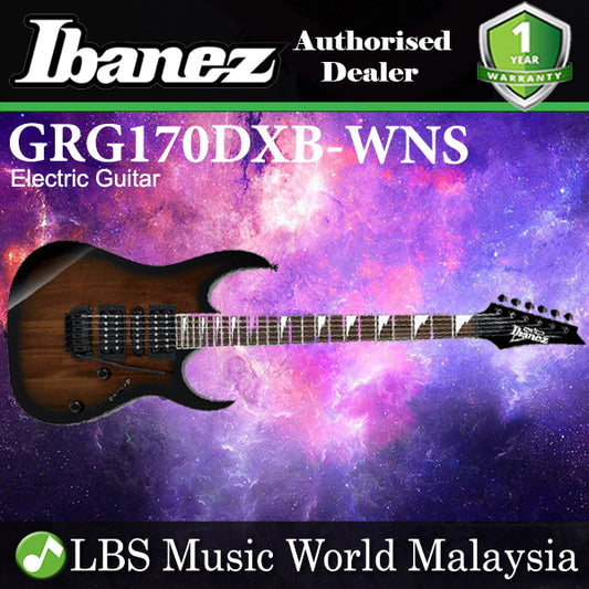 [Discontinued] Ibanez GRG170DXB-WNS Standard Solid Body Walnut Sunburst Electric Guitar (GRG170DXB)