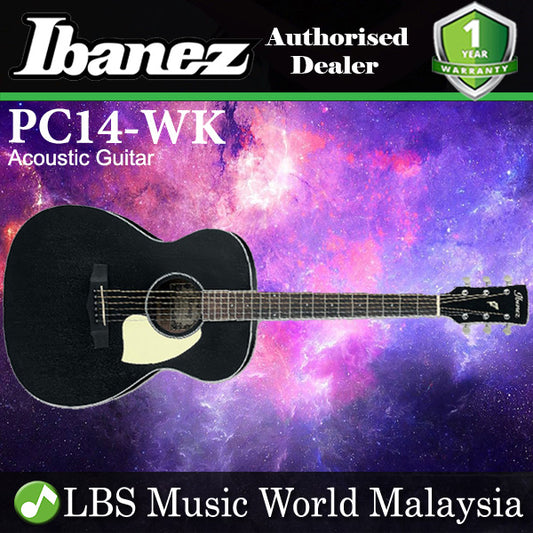 [Discontinued] Ibanez PC14-WK Grand Concert Mahogany Acoustic Guitar Weathered Black Open Pore (PC14)