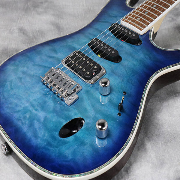 [Discontinued] Ibanez SA460QM-SPB Standard Solid Body Maple Top Electric Guitar Sapphire Blue (SA460QM)