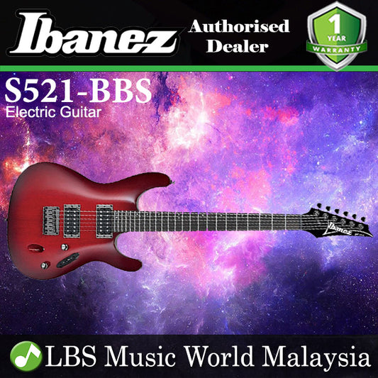Ibanez S521 Standard Solid Mahogany Body Electric Guitar - Blackberry Sunburst Finish (S 521)
