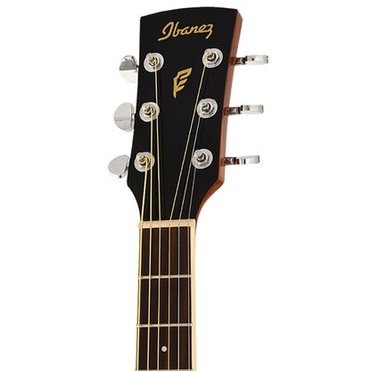 Ibanez PF15ECE-BK Cutaway Dreadnought Spruce Top Acoustic Electric Guitar Black (PF15ECE)