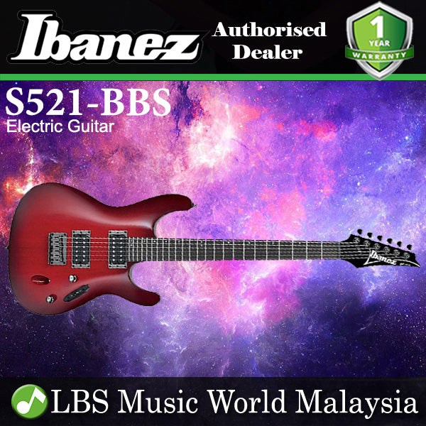 Ibanez S521 Standard Solid Mahogany Body Electric Guitar - Blackberry Sunburst Finish (S 521)