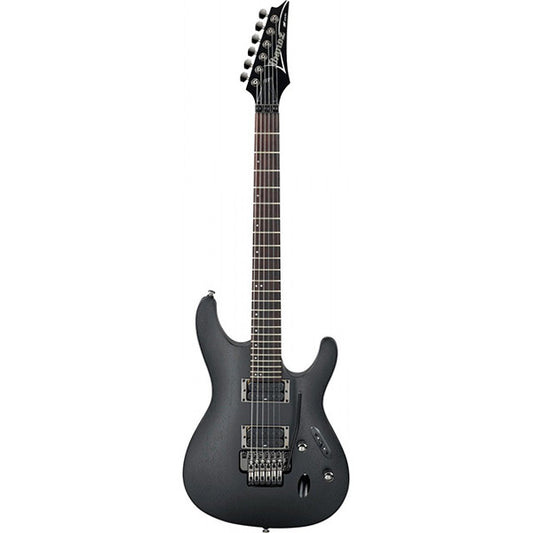Ibanez S520 Solid Meranti Body Maple Neck Electric Guitar - Weathered Black (S 520)