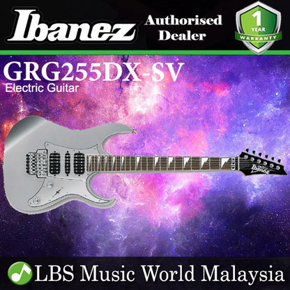 [Discontinued] Ibanez GRG255DX-SV Basswood Solid Body GRG Maple Electric Guitar Silver (GRG255DX)