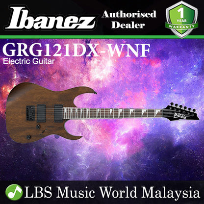 Ibanez GRG121DX-WNF Poplar Mahogany Solid Body Electric Guitar Walnut Flat (GRG121DX)