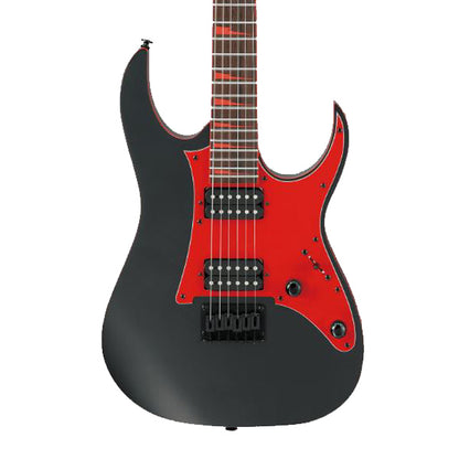Ibanez GRG131DX Poplar Solid Body GRG Satin Urethane Electric Guitar - Black Flat (GRG131DX)