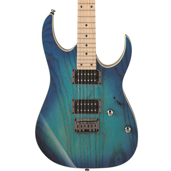 Ibanez RG421AHM Solid Body RG Ash Electric Guitar with HH Pickups and Tremolo - Blue Moon Burst