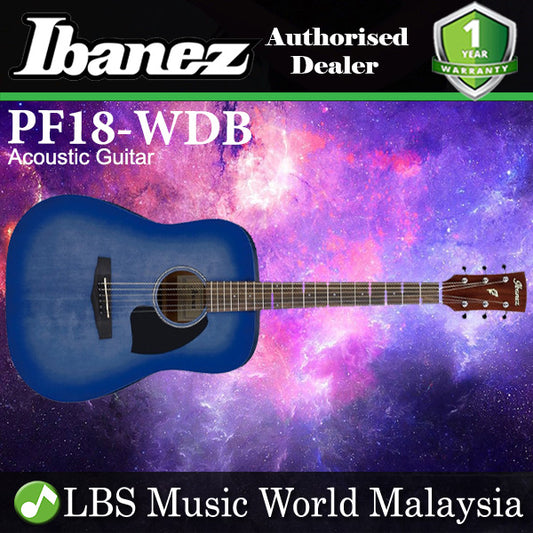 [Discontinued] Ibanez PF18-WDB Dreadnaught Body Spruce Top Acoustic Guitar Weathered Denim Blue (PF18)