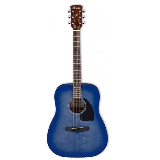 [Discontinued] Ibanez PF18-WDB Dreadnaught Body Spruce Top Acoustic Guitar Weathered Denim Blue (PF18)