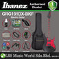 Ibanez GRG131DX Poplar Solid Body GRG Satin Urethane Electric Guitar - Black Flat (GRG131DX)