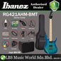 Ibanez RG421AHM Solid Body RG Ash Electric Guitar with HH Pickups and Tremolo - Blue Moon Burst