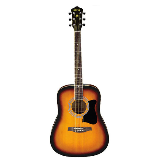 Ibanez V50NJP-VS Starter Jampack Bundle Package High Gloss Acoustic Guitar Vintage Sunburst (V50NJP)