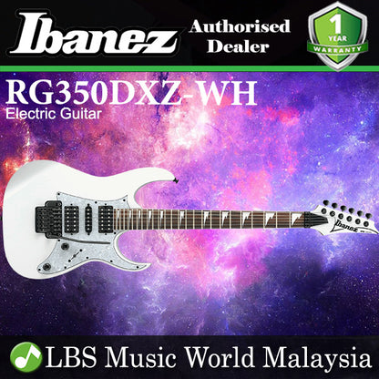 Ibanez RG350DXZ Mahogany Body Standard Electric Guitar HSH Pickups and Tremolo - White