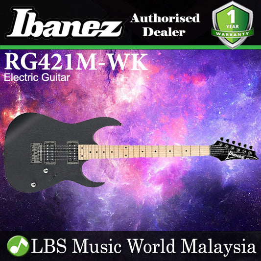 [Discontinued] Ibanez RG421M-WK Standard Solid Mahogany Body Electric Guitar Weather Black (RG421M)