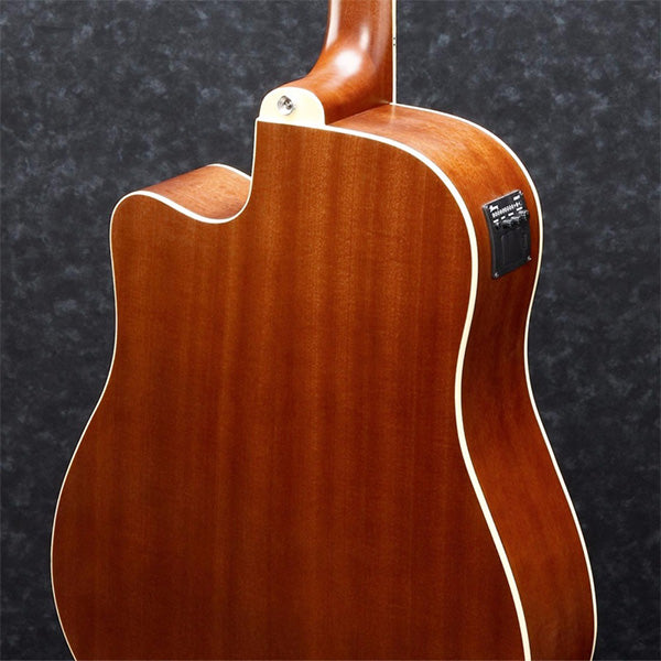 Ibanez PF17ECE-LG Cutaway Dreadnought Acoustic Electric Guitar Natural Low Gloss (PF17ECE)
