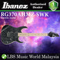Ibanez RG370AHMZ Standard Solid Ash Body Electric Guitar - Silver Wave Black (RG370 AHMZ)