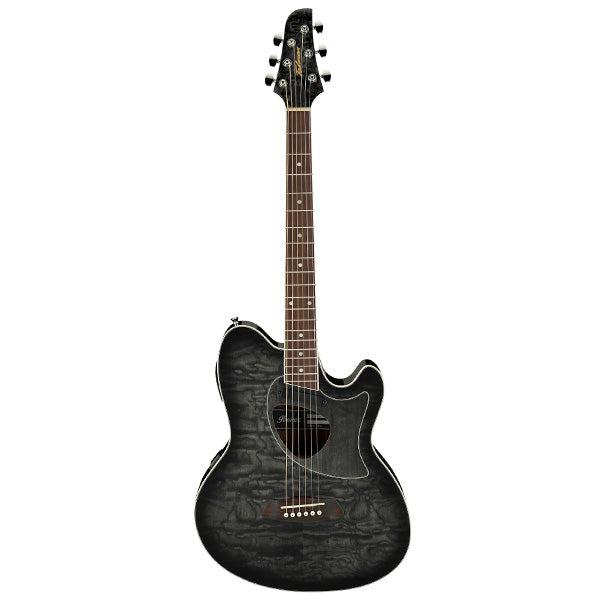 Ibanez TCM50-TKS Talman Double Cutaway Acoustic Electric Guitar Transparent Black Sunburst (TCM50)