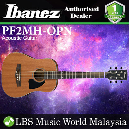 Ibanez PF2MH-OPN Dreadnought Body Mahogany Acoustic Guitar Open Pore Natural  (PF2MH)