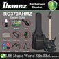 Ibanez RG370AHMZ Standard Solid Ash Body Electric Guitar - Silver Wave Black (RG370 AHMZ)
